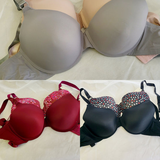 Soft Comfy Natural Everyday Bra Set 2 pack Curvy Queen Size 42D
